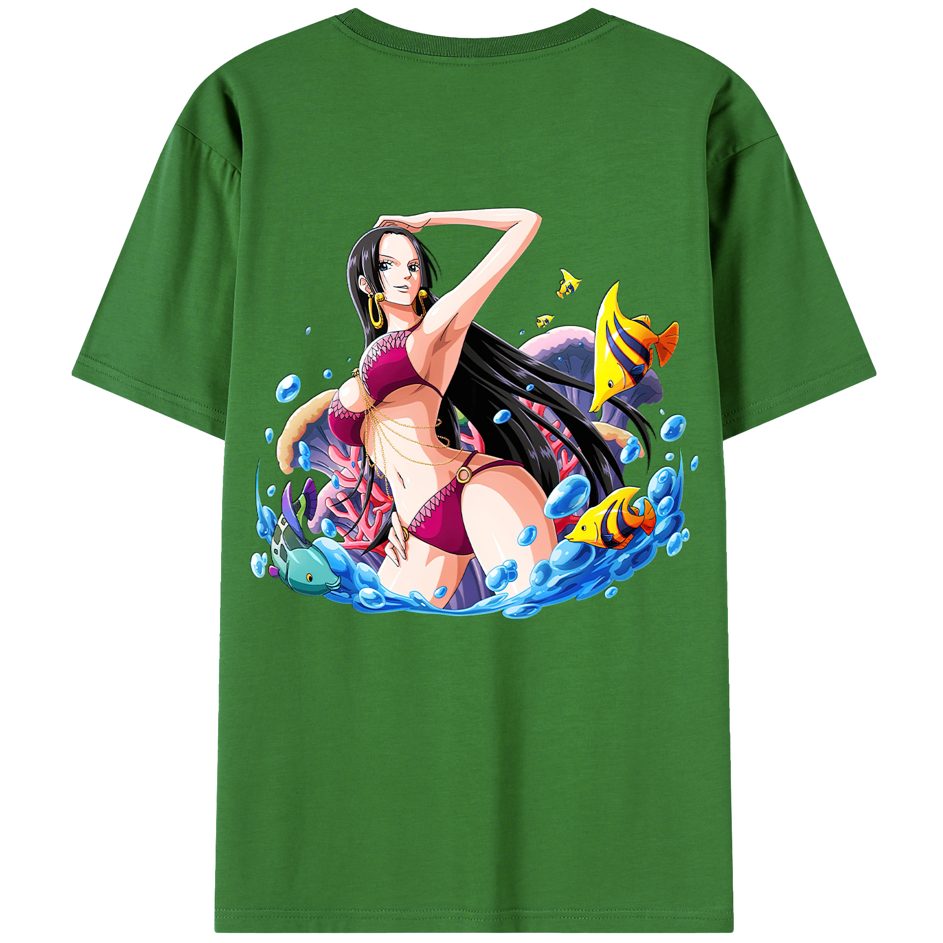 ワンピース ボア・ハンコック ONE PIECE Boa·Hancock レディース半袖Tシャツ(バックプリント)